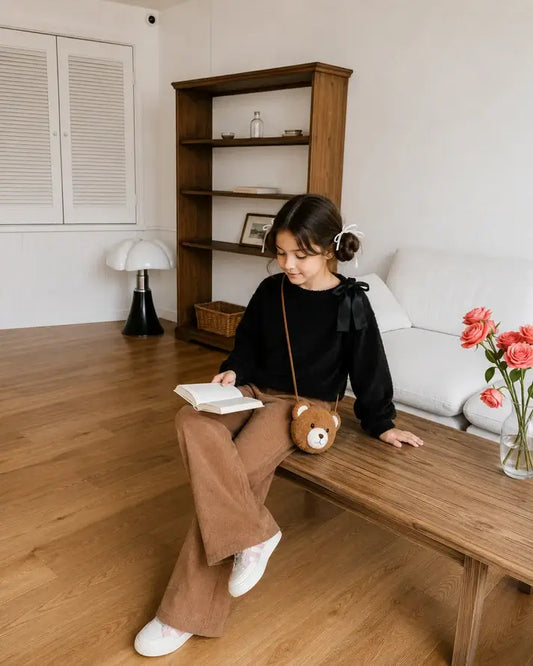 Pantalón Oxford + scrunchie